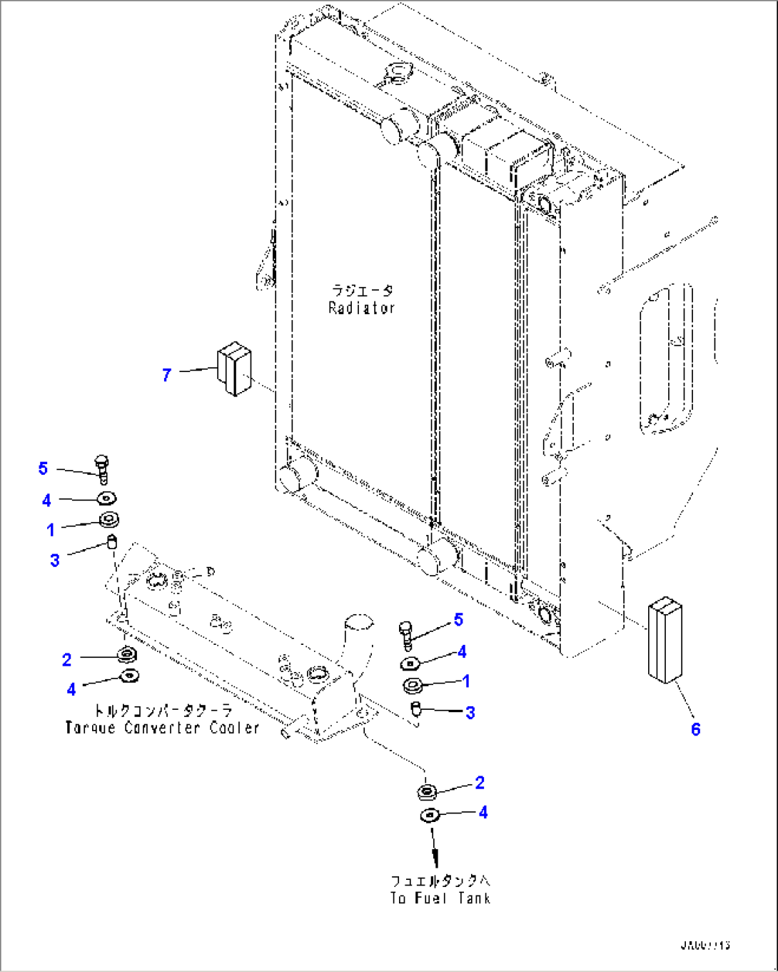 Radiator, Torque Converter Cooler Mounting (#66847-)