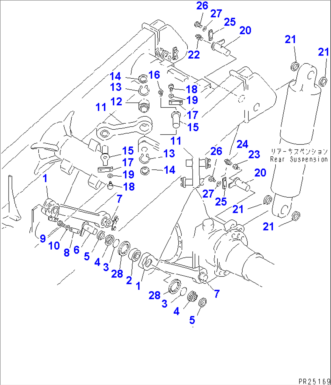 REAR AXLE SUPPORT (FOR KAINAN TEKKO (CHINA))(#5485-)
