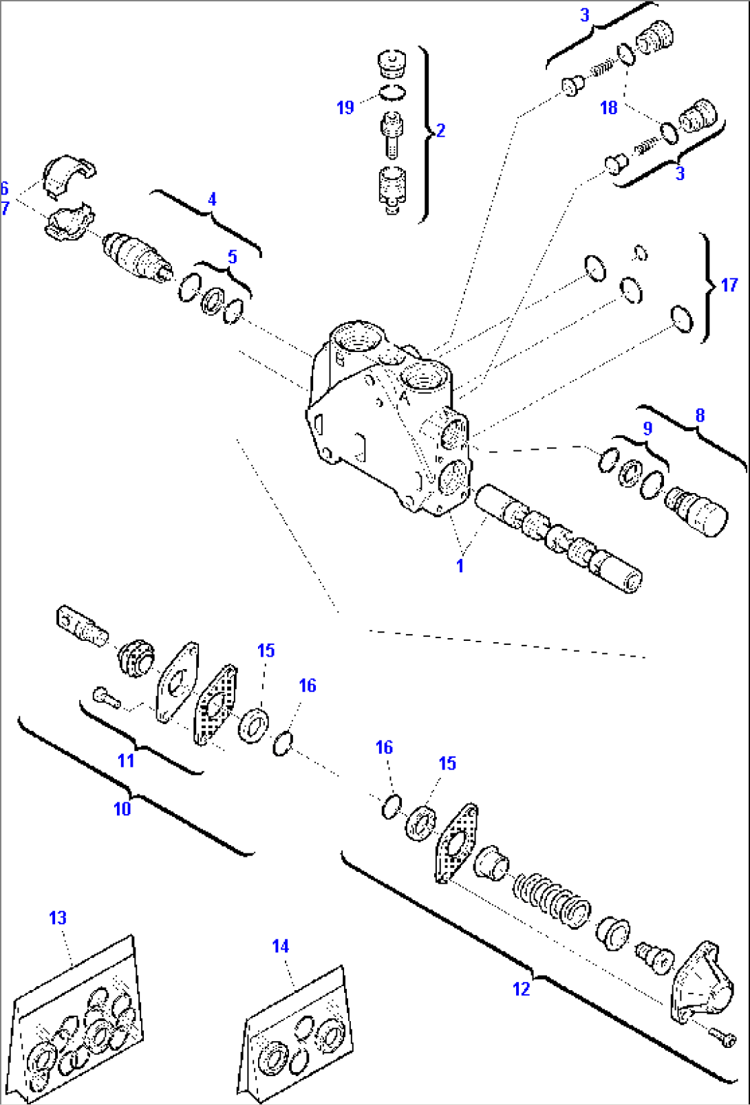 BACKHOE CONTROL VALVE (6/8)