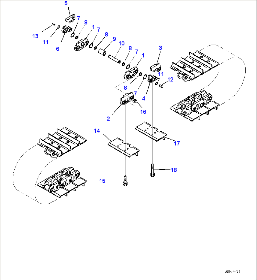 Track Shoe Assembly (#10001-)