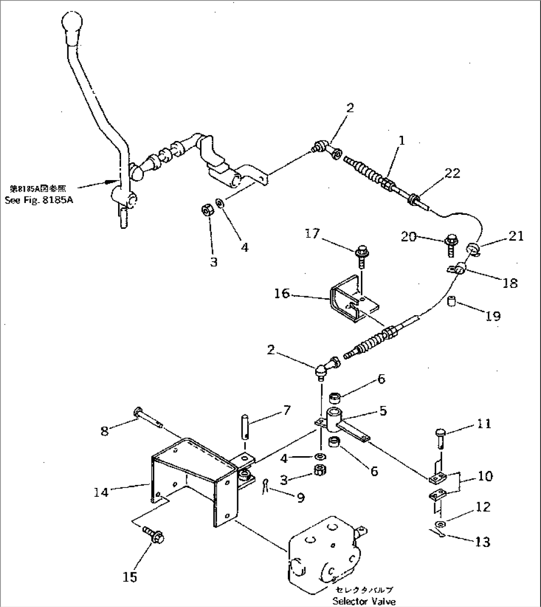 ATTACHMENT CONTROL LEVER (3/3) (FOR S.P.A.P.)(#12001-)