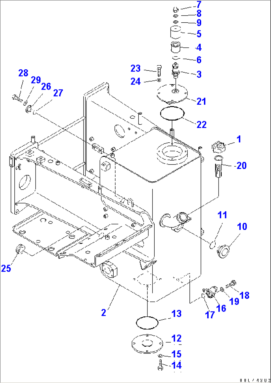 HYDRAULIC TANK (TANK)(#10271-)