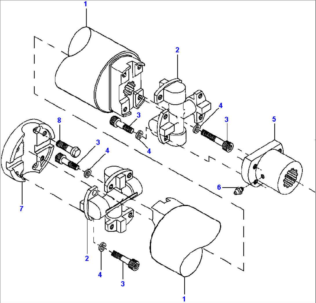 HYDRAULIC PUMP DRIVE ROCKWELL AXLE