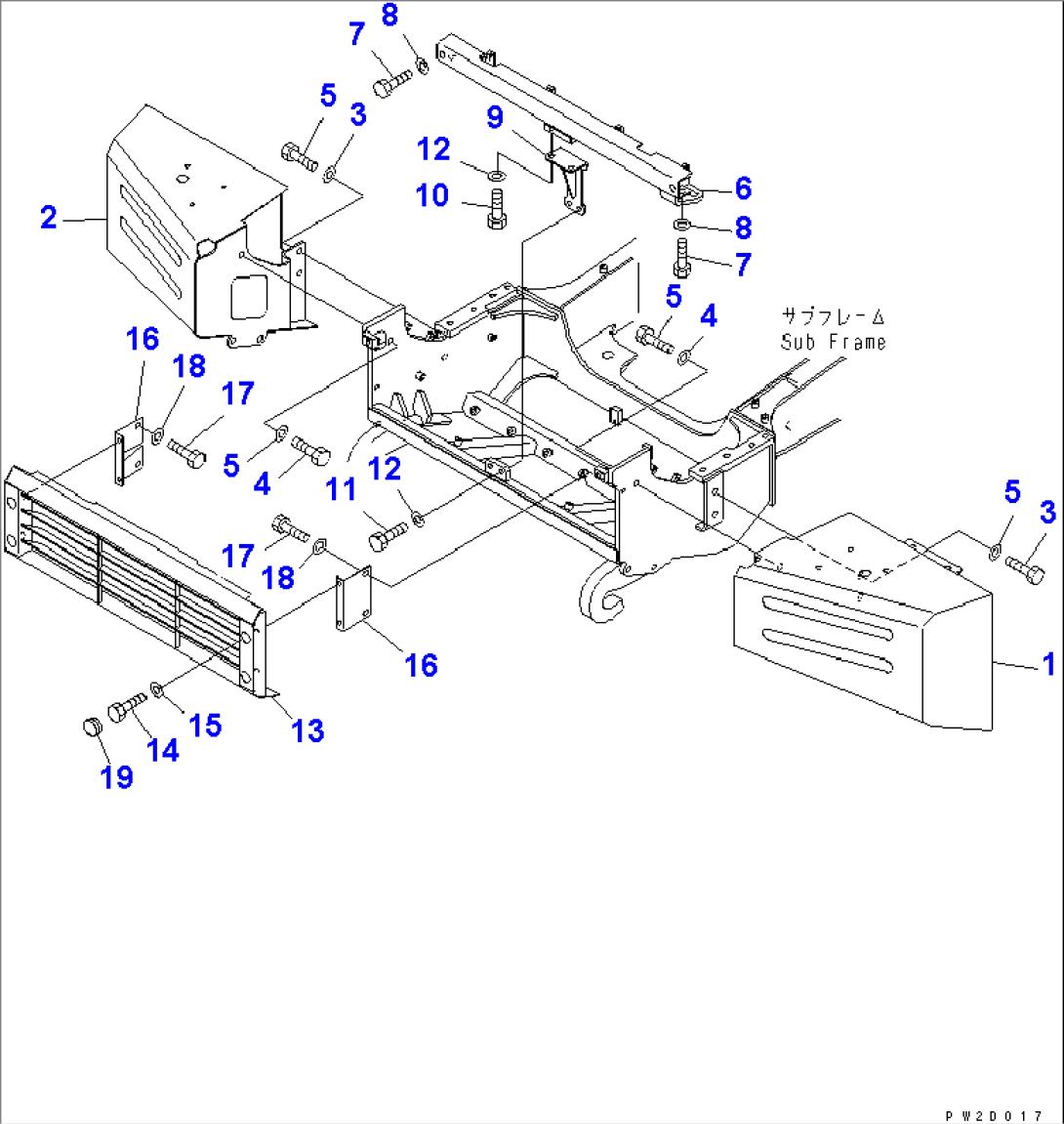 FRONT FRAME (BUMPER) (FOR SAND PROTECT)