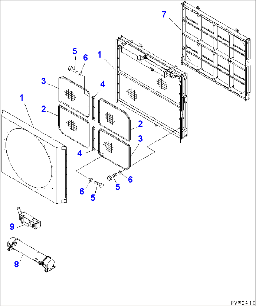 RADIATOR (WITH PROTECTOR)(#50001-50001)