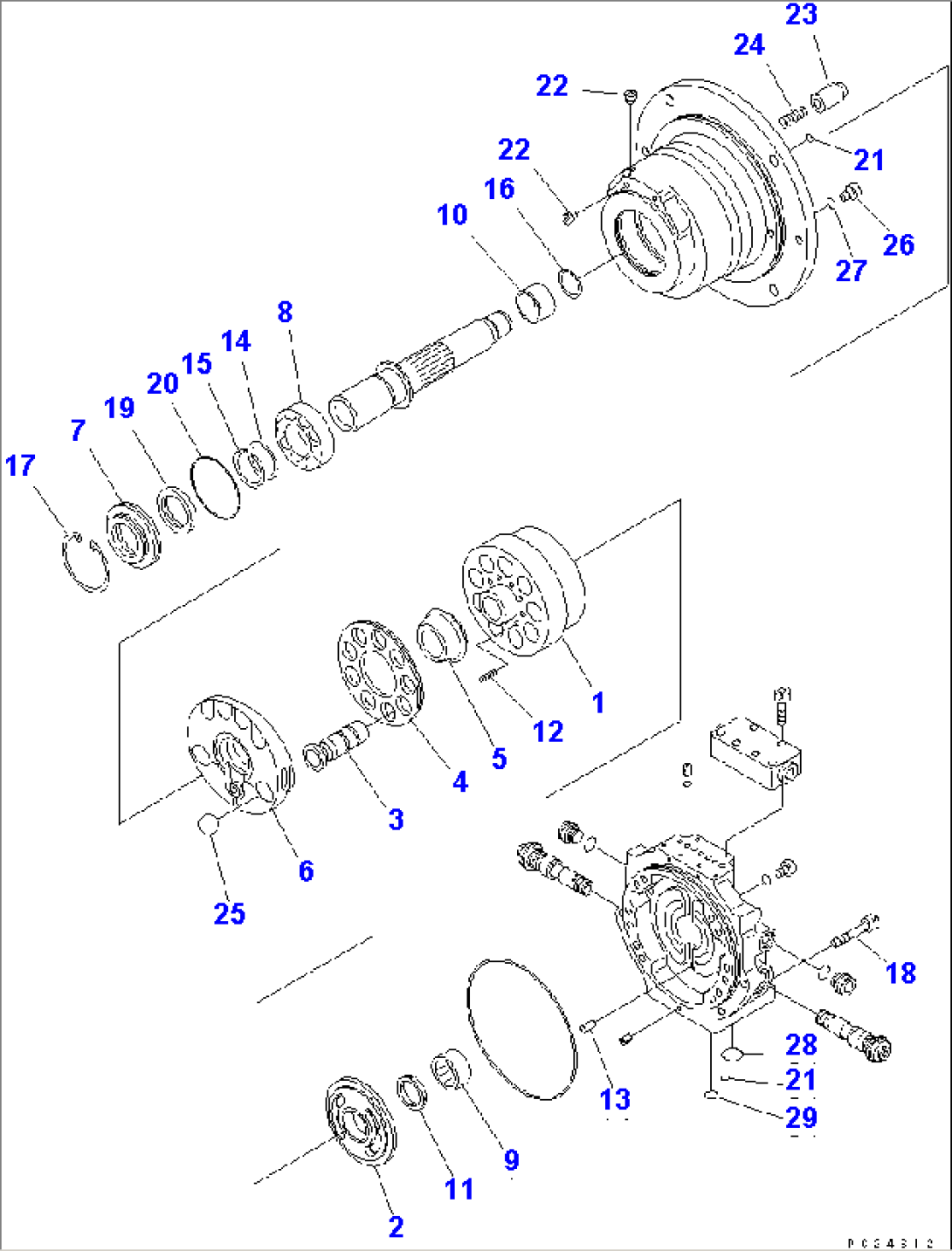 CRUSHER MOTOR (2/2) (INNER PARTS)