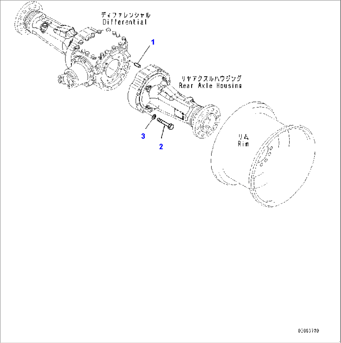 Rear Axle, Housing Mounting (#70883-)