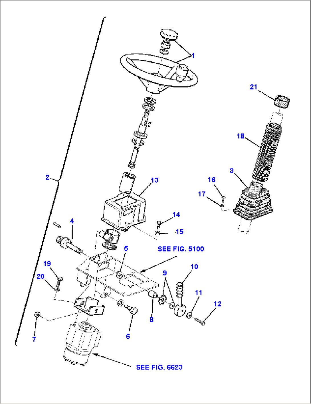 STEERING WHEEL AND COLUMN