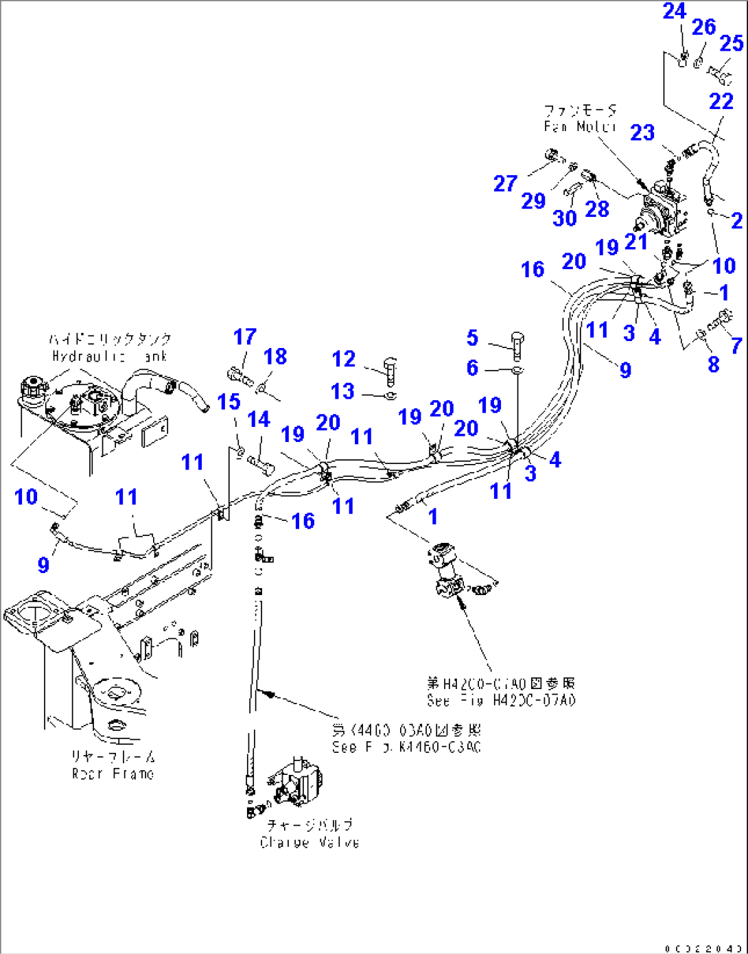 FAN DRIVE PIPING (FOR REVERSE FAN)