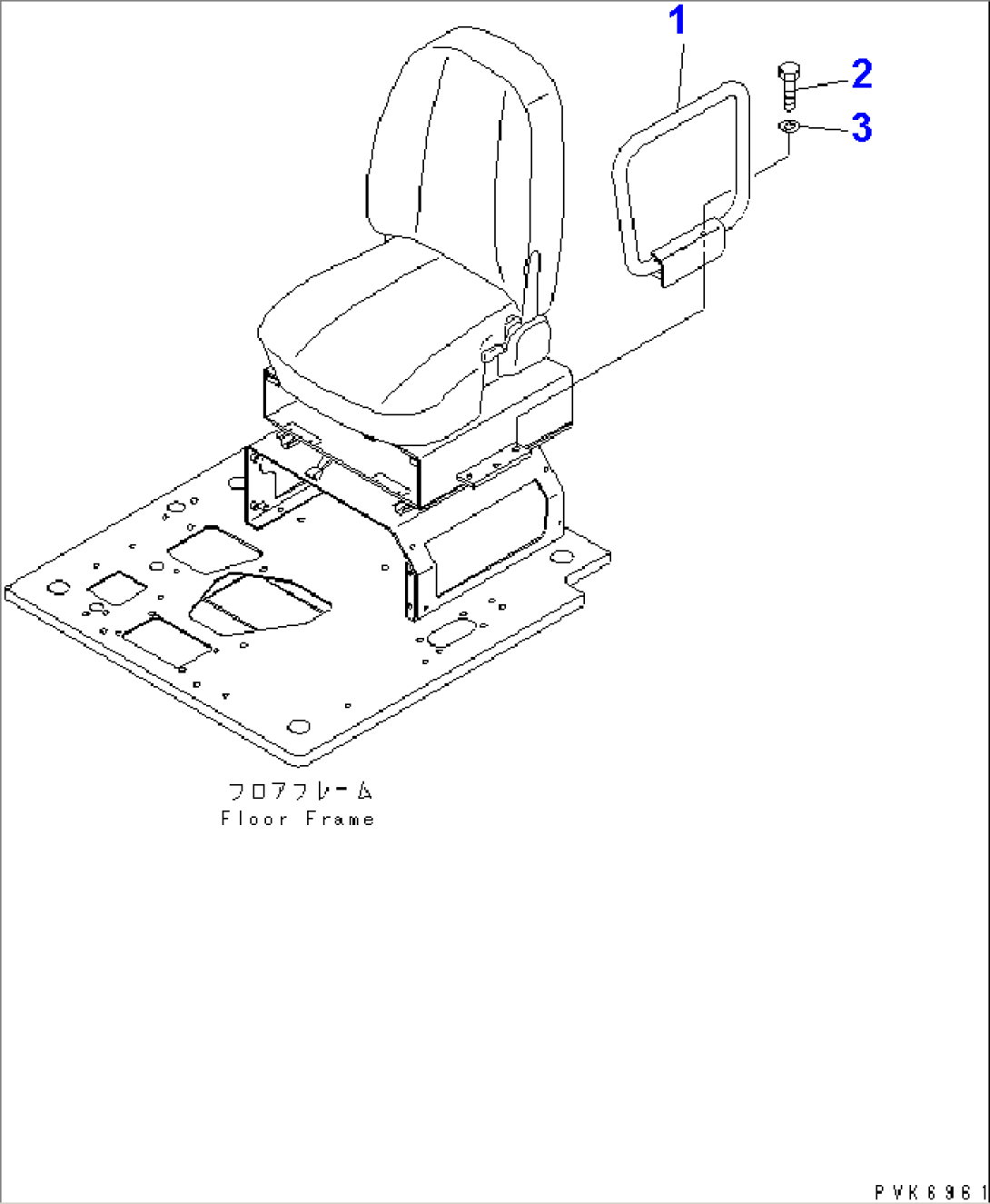 HAND RAIL AND GAURD (FOR CAB)(#1175-)