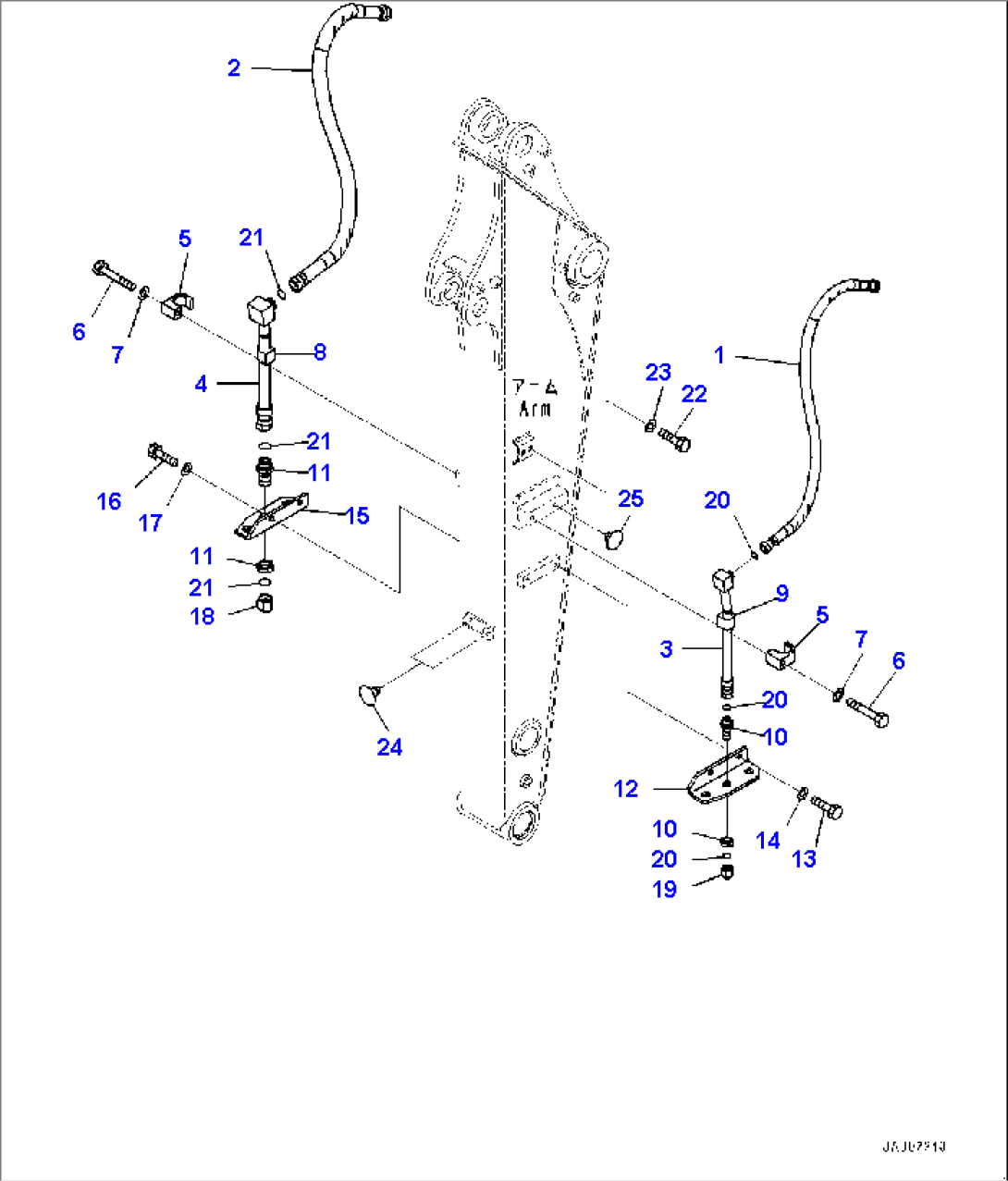 Arm, Piping (1/2) (#7001-)