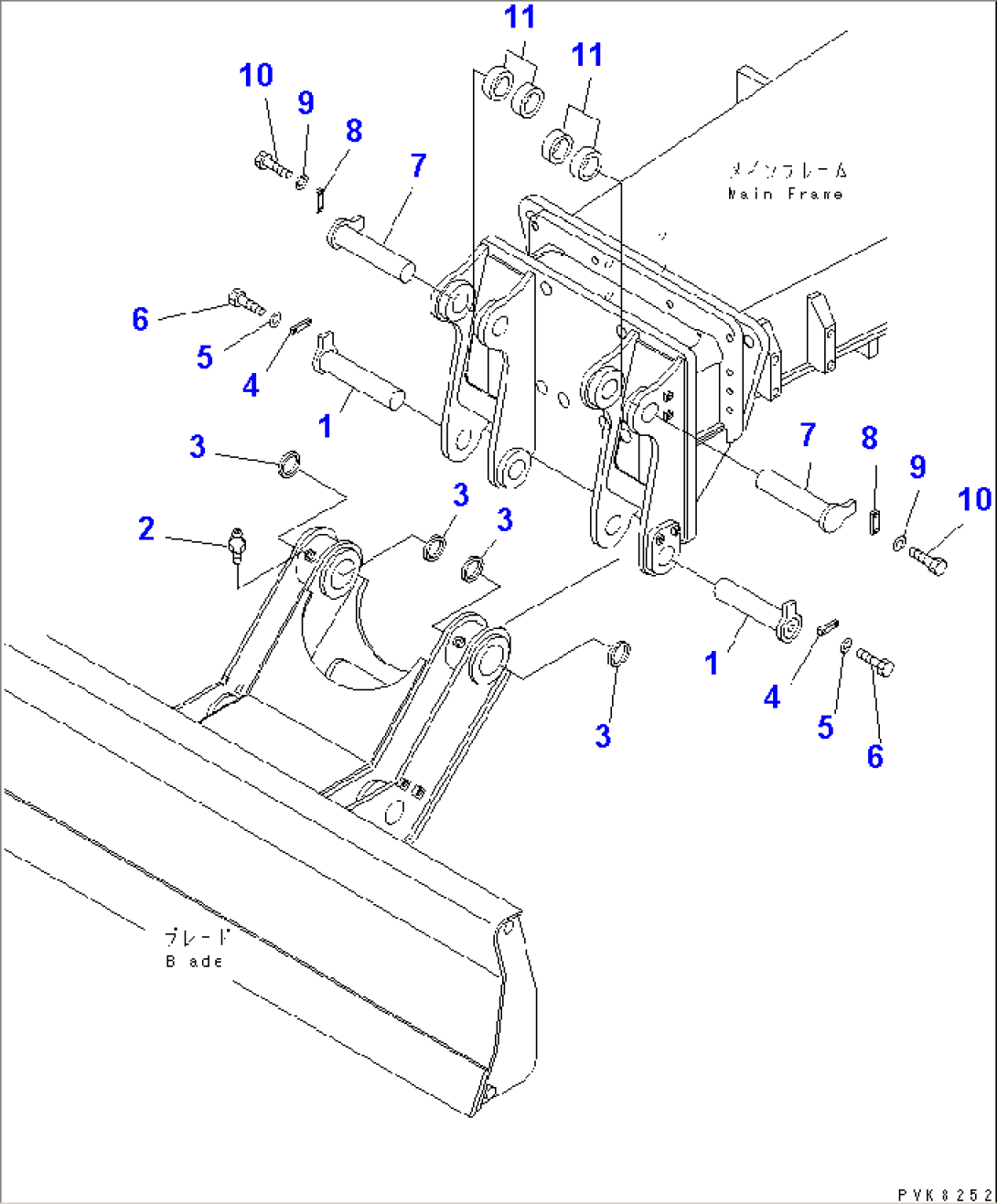 MOUNT PIN (FOR FRONT DOZER)