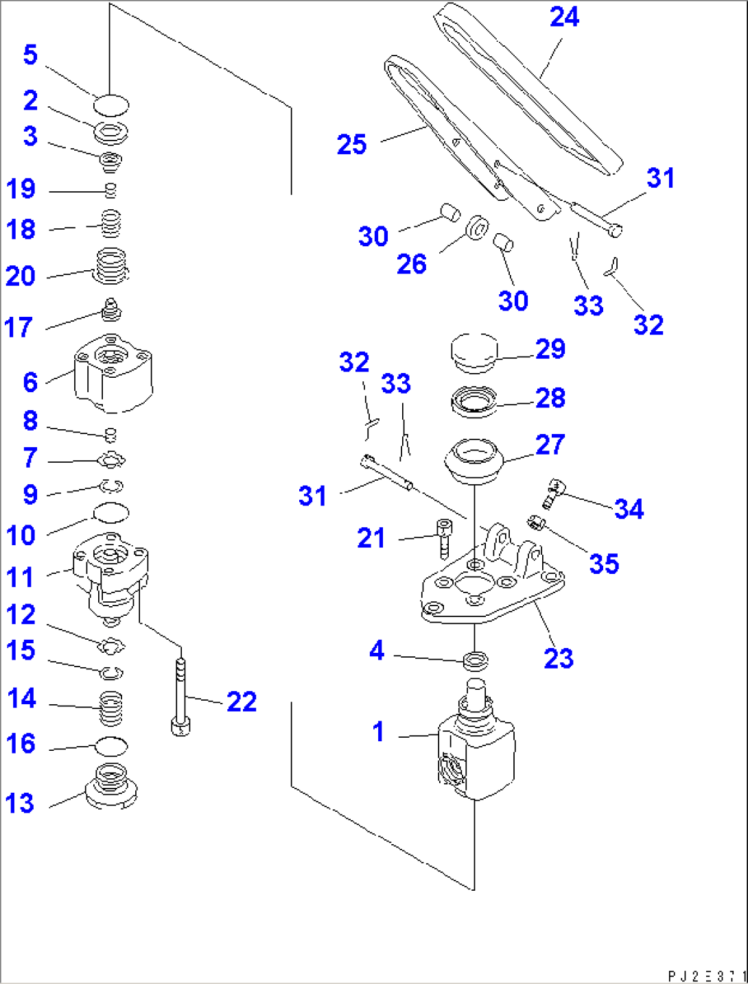 FLOOR (TANDEM BRAKE VALVE¤ INNER PARTS)(#51001-51074)