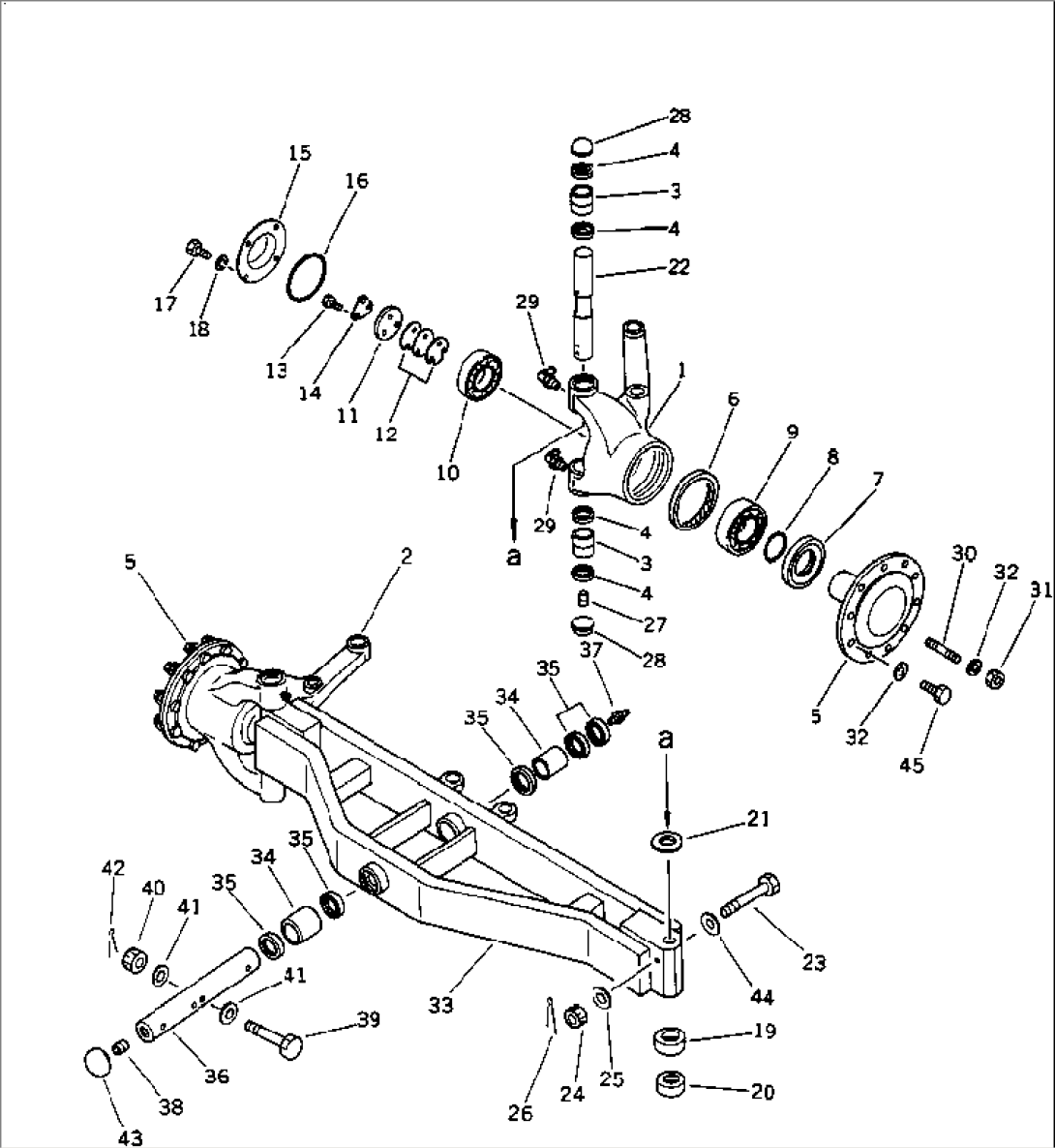 FRONT AXLE (1/2)