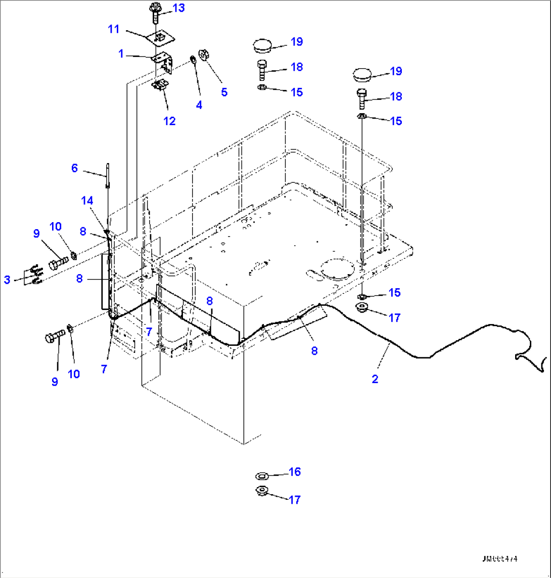 Platform R.H., ORBCOMM Antenna (#80229-)