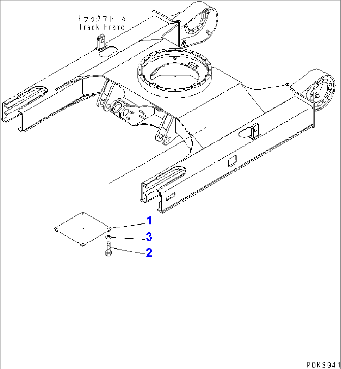 TRACK FRAME UNDER COVER (BREAK UP SPEC.)