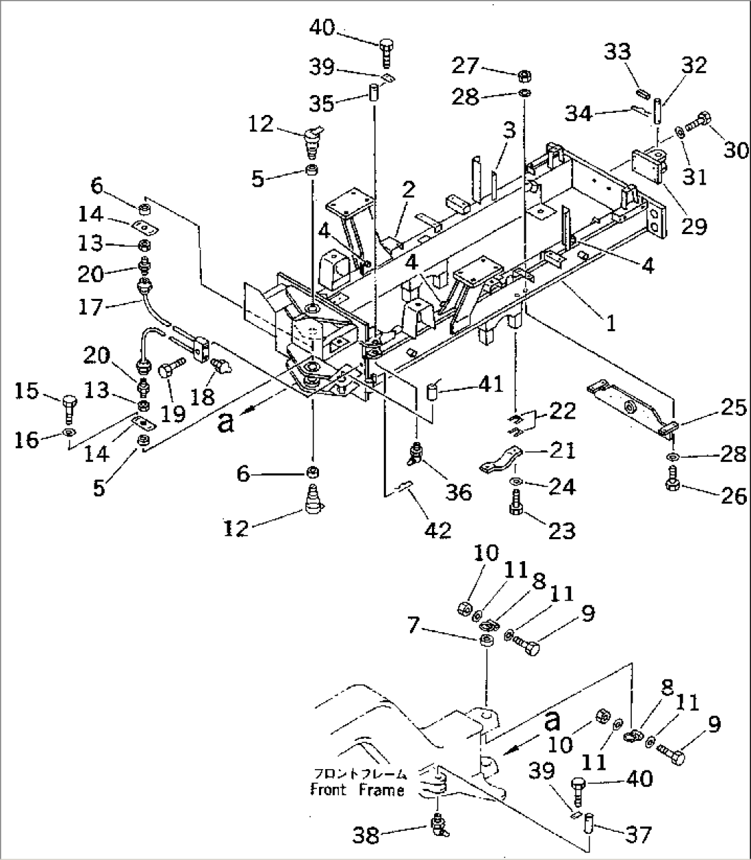 REAR FRAME (WITH AIR CONDITIONER)