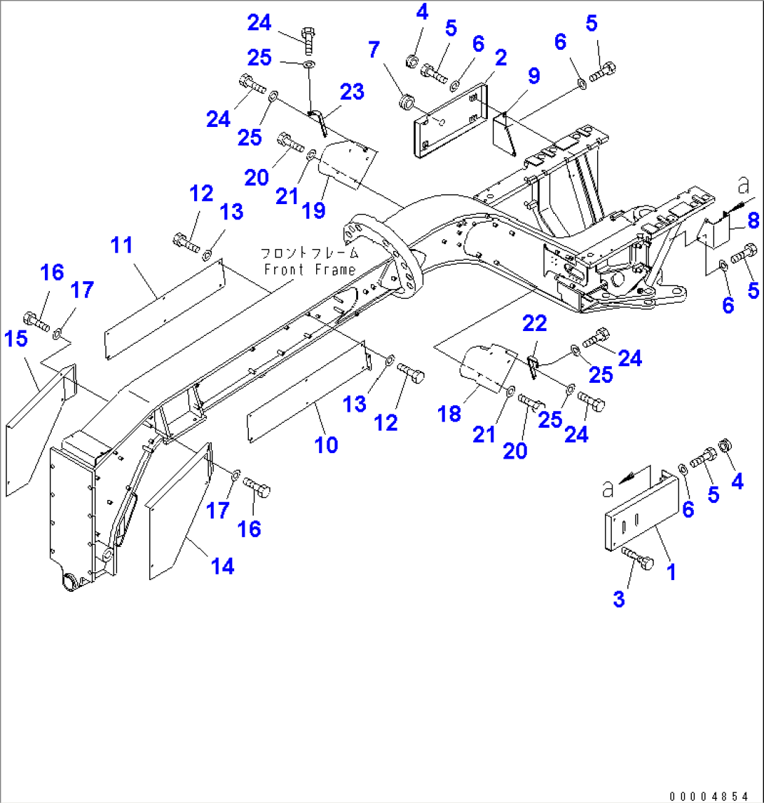 FLOOR COVER AND FRONT FRAME SIDE COVER(#51001-)