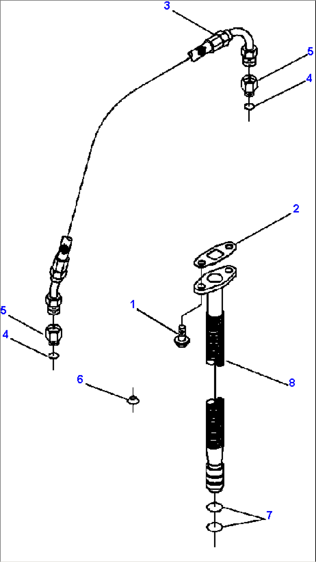 TURBOCHARGER PLUMBING WITHOUT ADAPTER ELBOW