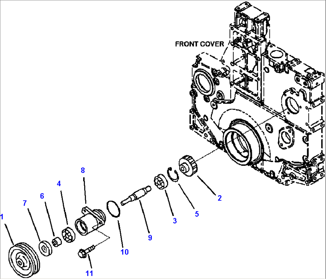 A7112-B8A6 POWER TAKE OFF HARDENED PULLEY