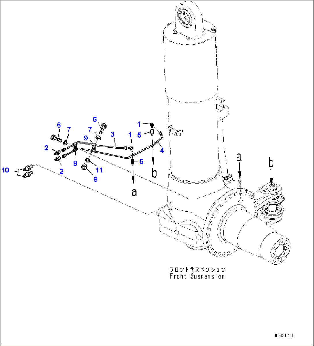 Front Axle, Lubrication (2/2) (#8173-)