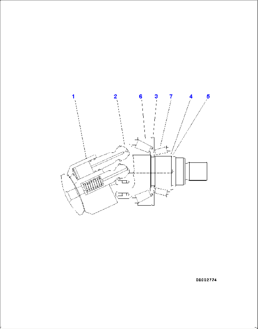 Hydrostatic Transmission (HST) Pump and Motor, Inner Parts, Motor 1 (2/7)