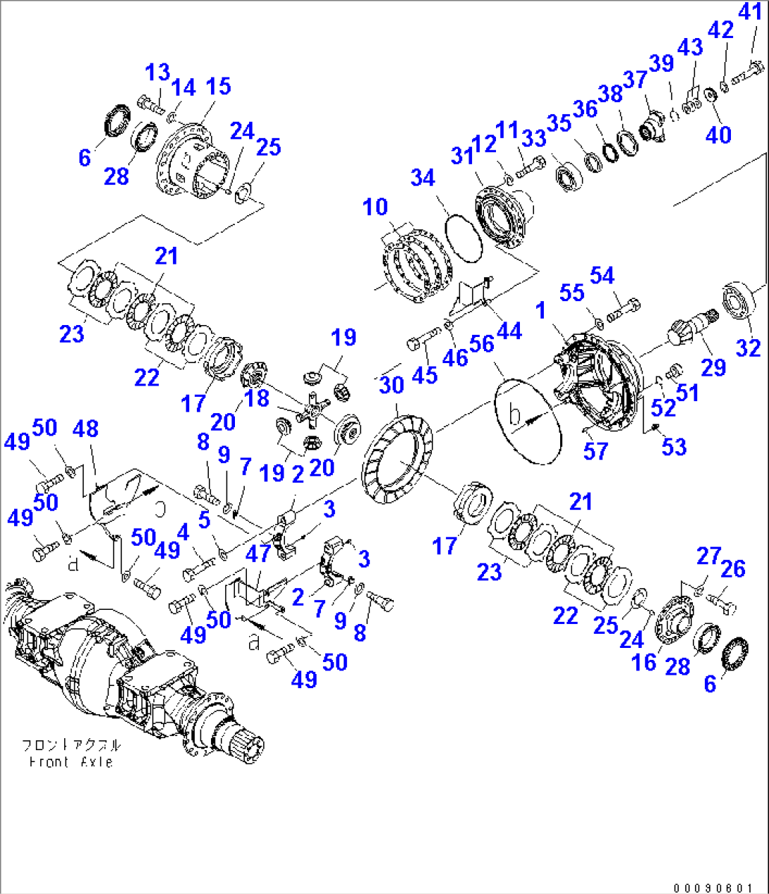 FRONT AXLE (DIFFERENTIAL ASS