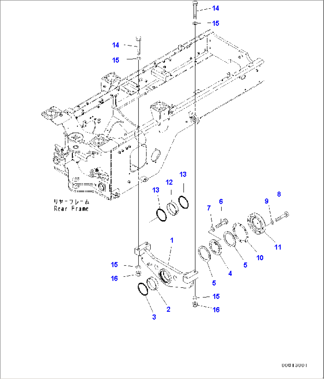 Rear Axle Support (#80001-)