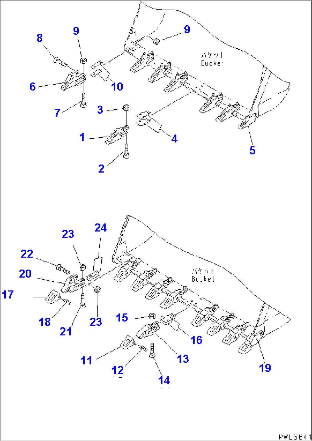 TOOTH (HORIZONTAL PIN TYPE¤ BOLT ON TOOTH)