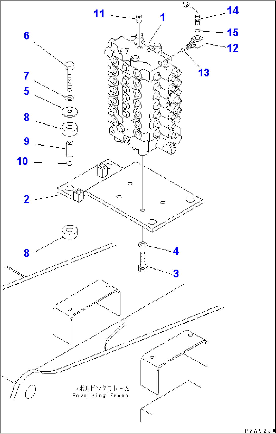 MAIN VALVE (PUMP¤ BRACKET¤ MOUNT AND PLUG) (1-ACTUATER ATTACHMENT)(#1004-1190)