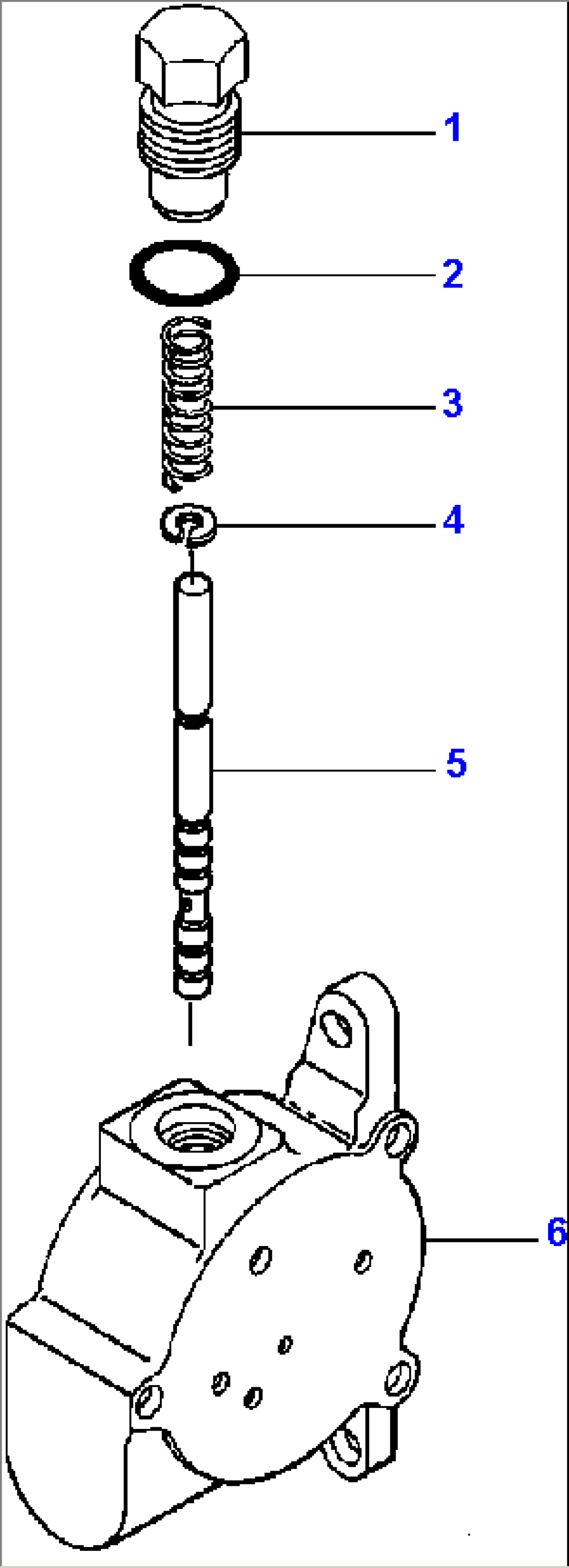 CONTROL VALVE OUTLET SECTION L.H. BANK