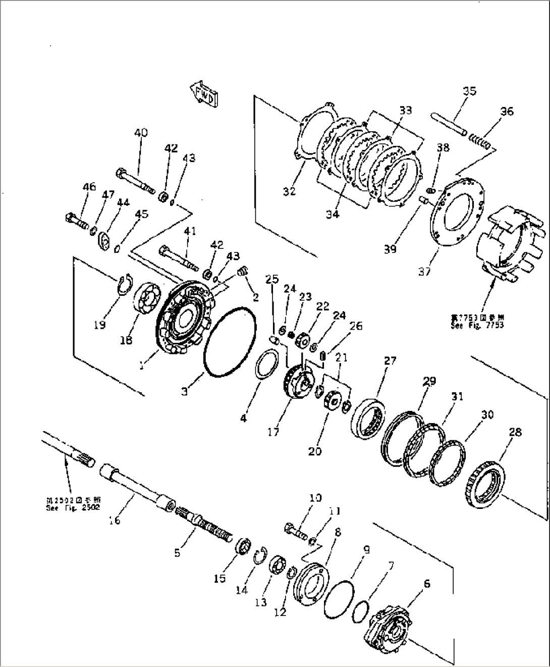 TOWING WINCH (WINDING CLUTCH 1/2)