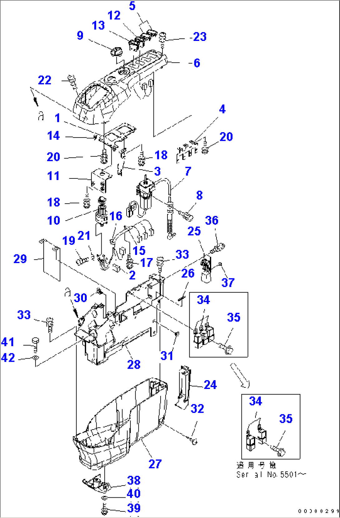 FLOOR FRAME (CONSOLE) (R.H.)(#4001-6500)