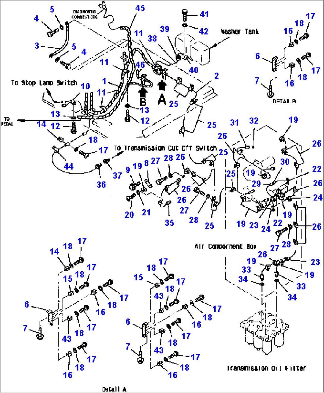 FIG NO. 1521A ELECTRICAL SYSTEM (FLOOR LINE)