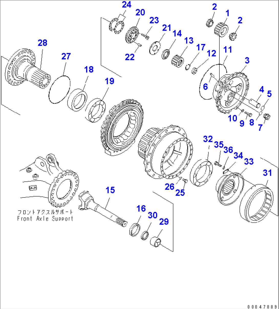 FRONT FINAL DRIVE (L.H.)(#2001-)