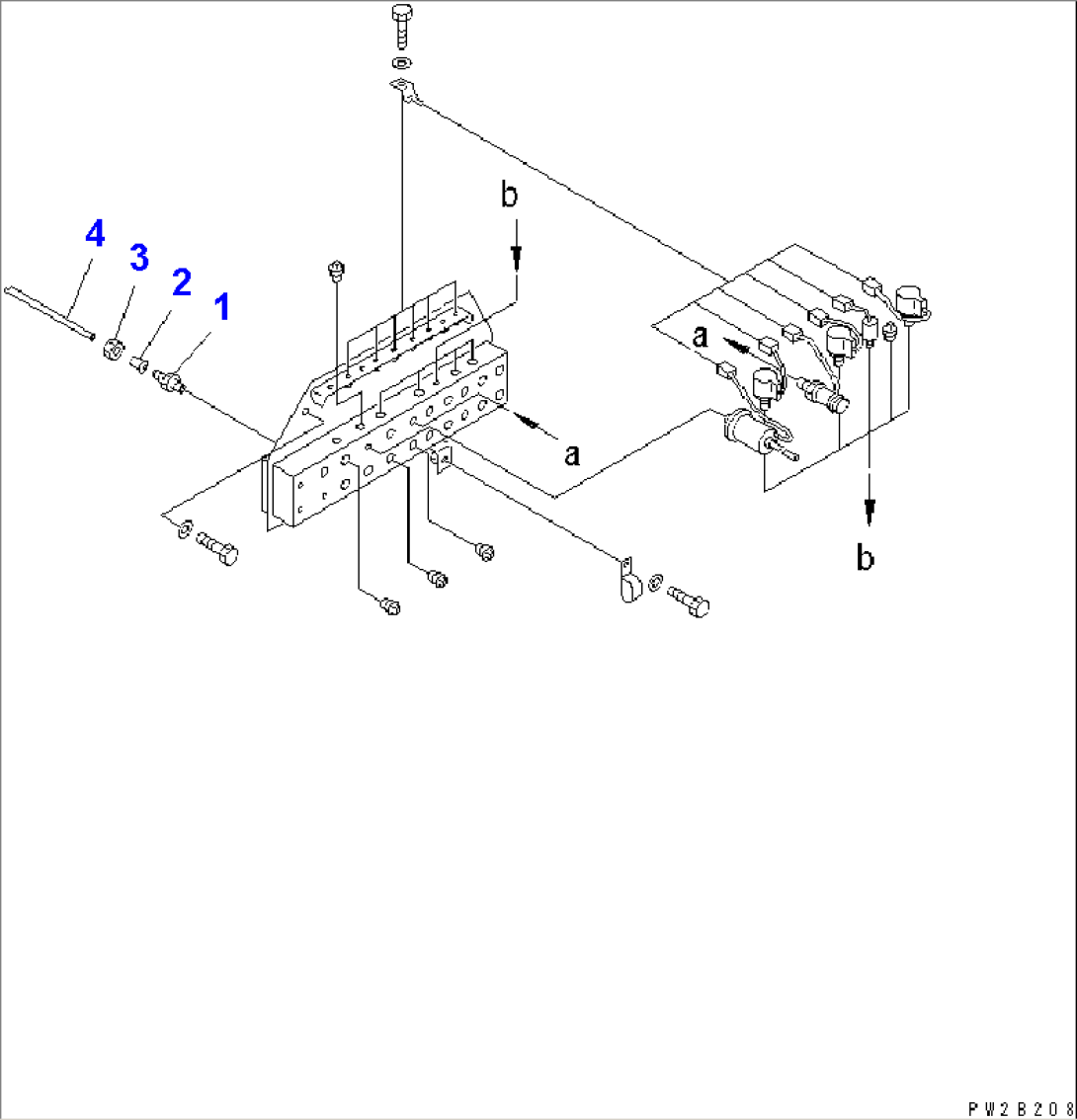 AIR PIPING (EACH SWITCH AND SENSOR) (FOR MONITOR PANEL)(#5680-)