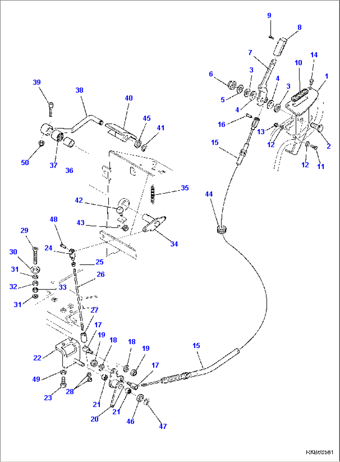 FUEL CONTROL LEVER (1/2)