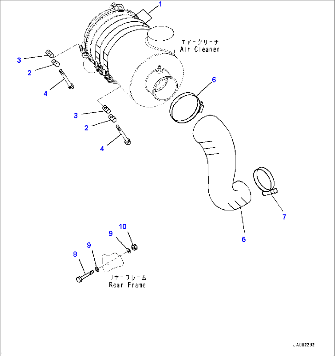 Engine Wiring Harness, Air Cleaner Related Parts (#80001-)