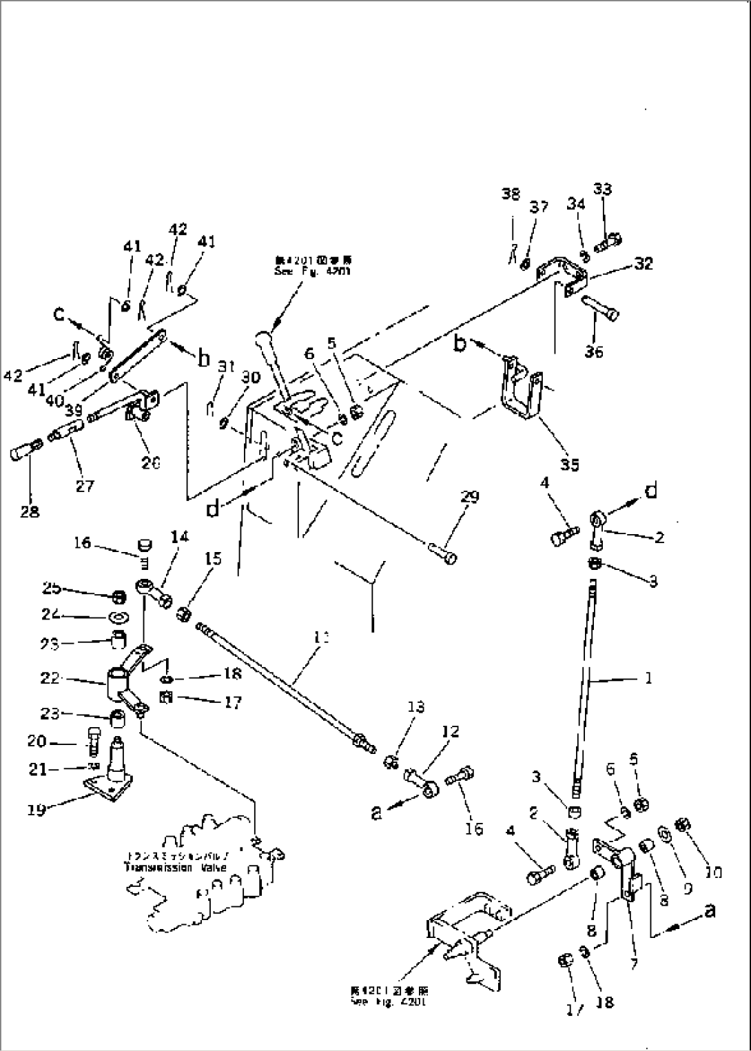TRANSMISSION CONTROL LINKAGE (NOISE SUPPRESSION FOR EC)(#41759-)