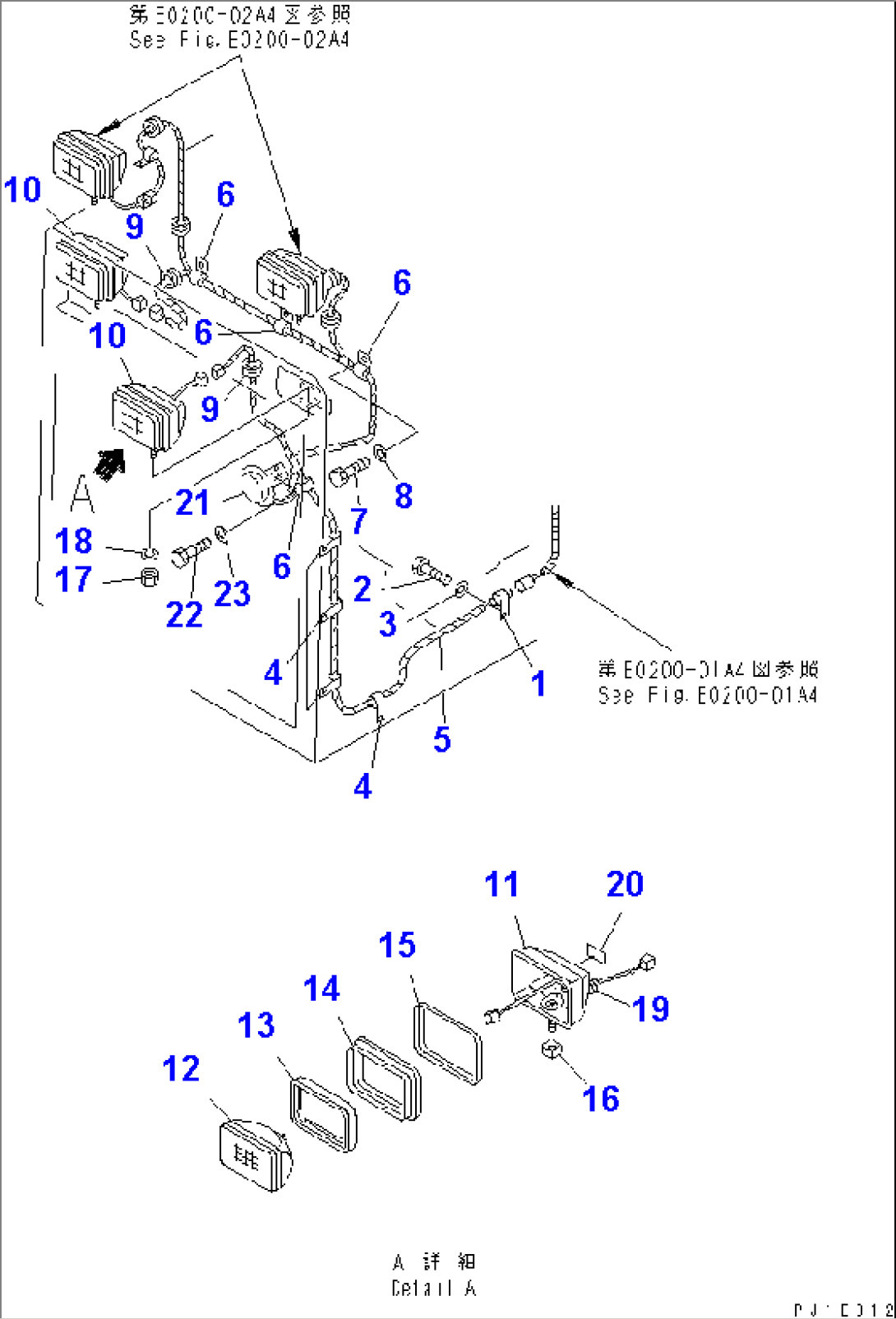 ENGINE ROOM CABLE (FRONT) (TRIMMING FOR CHINA AND KOREA)(#37586-)