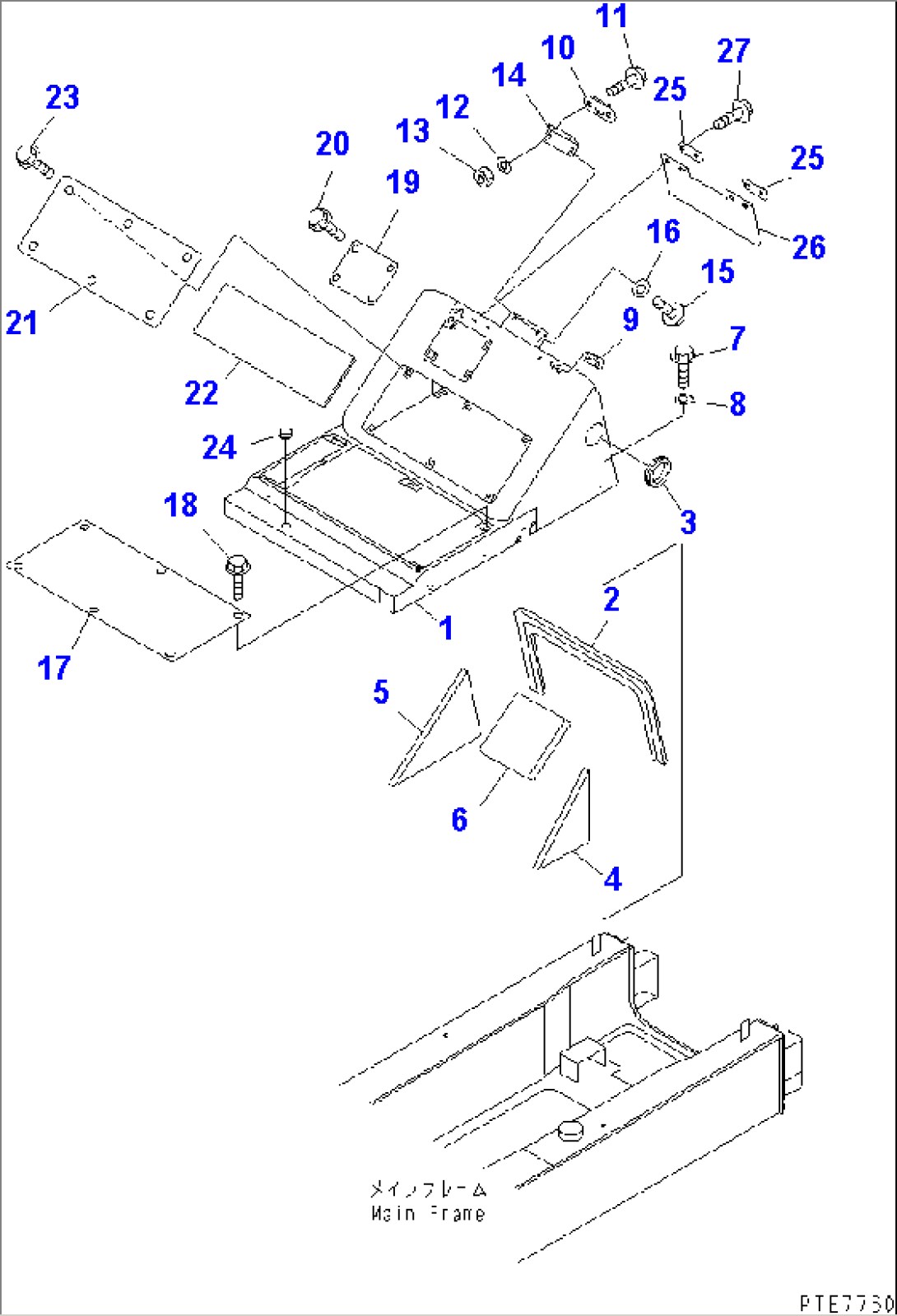 RADIATOR GUARD AND HOOD (FRONT HOOD AND SHEET)(#15301-)