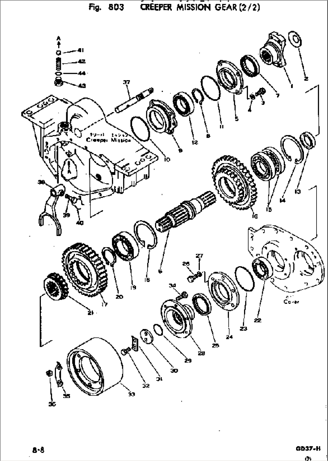 CREEPER TRANSMISSION GEAR (2/2)