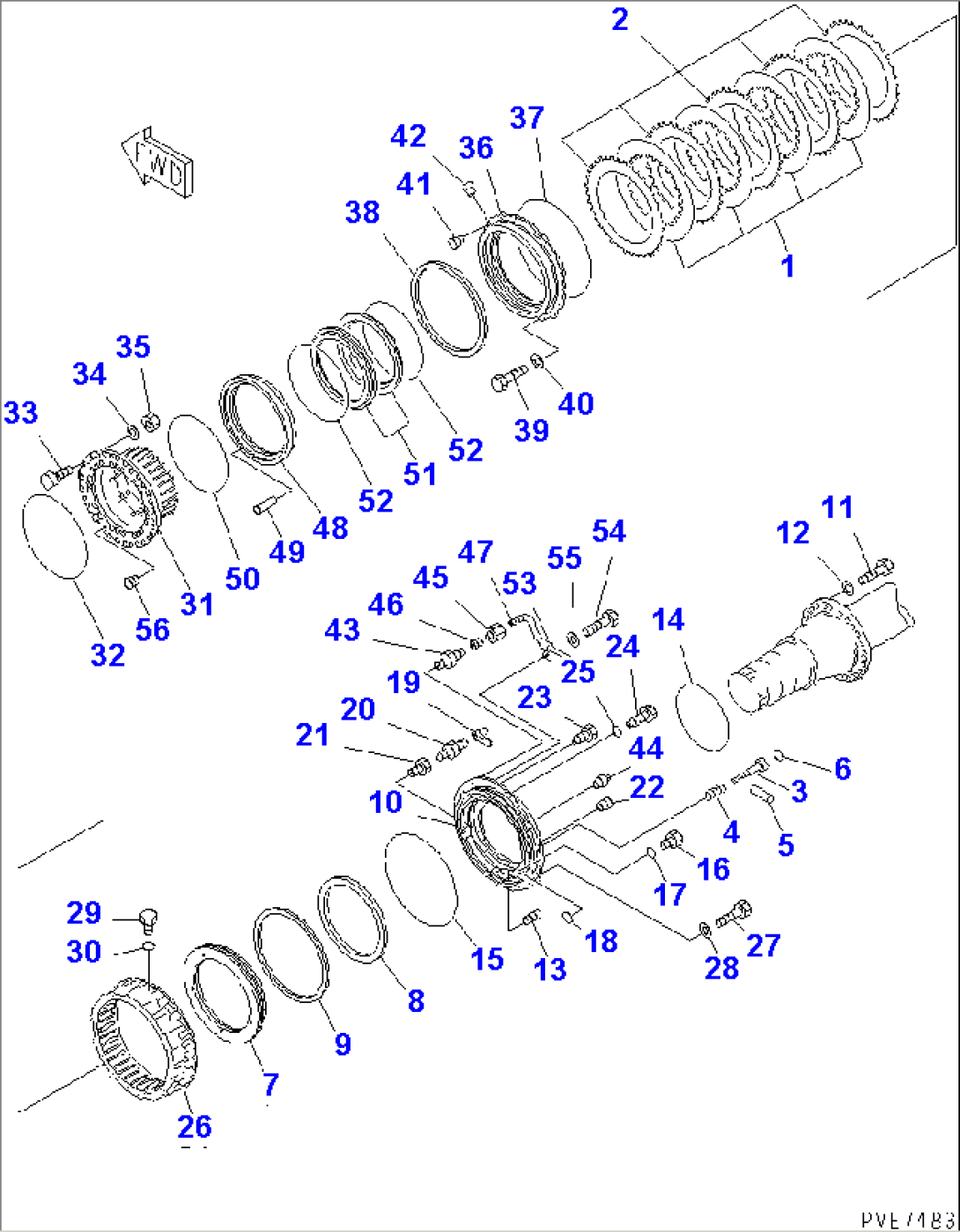FRONT AXLE (FRONT WHEEL BRAKE)