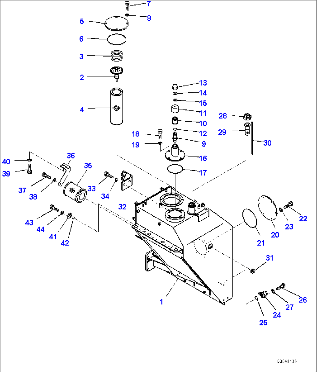 Hydraulic Tank, Tank (#7079-)