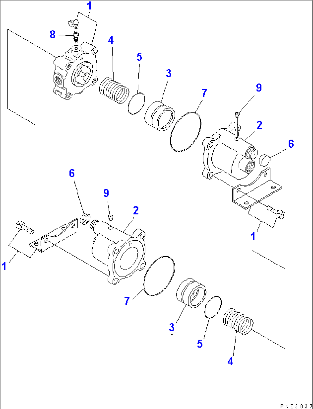 BRAKE PIPING (SLACK ADJUSTER¤ INNER PARTS)