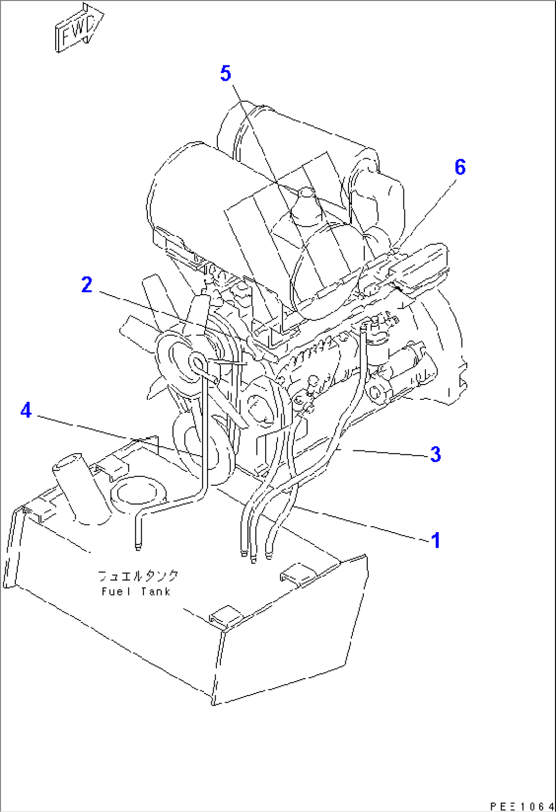 PERIODICAL REPLACEMENT CRITICAL PARTS (1/3) (FUEL HOSE)(#60001-63000)