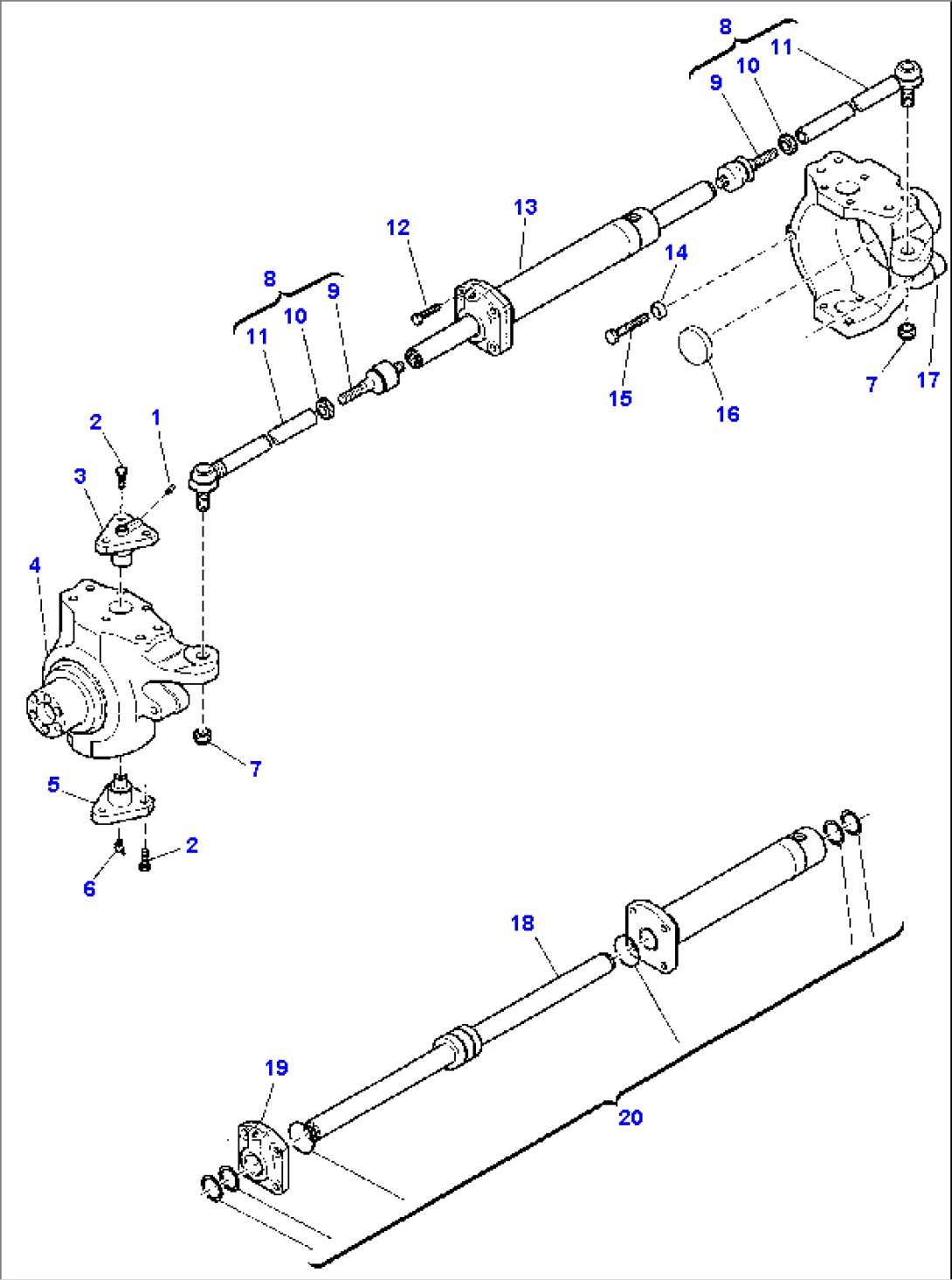 FRONT AXLE (2WD) (2/3)