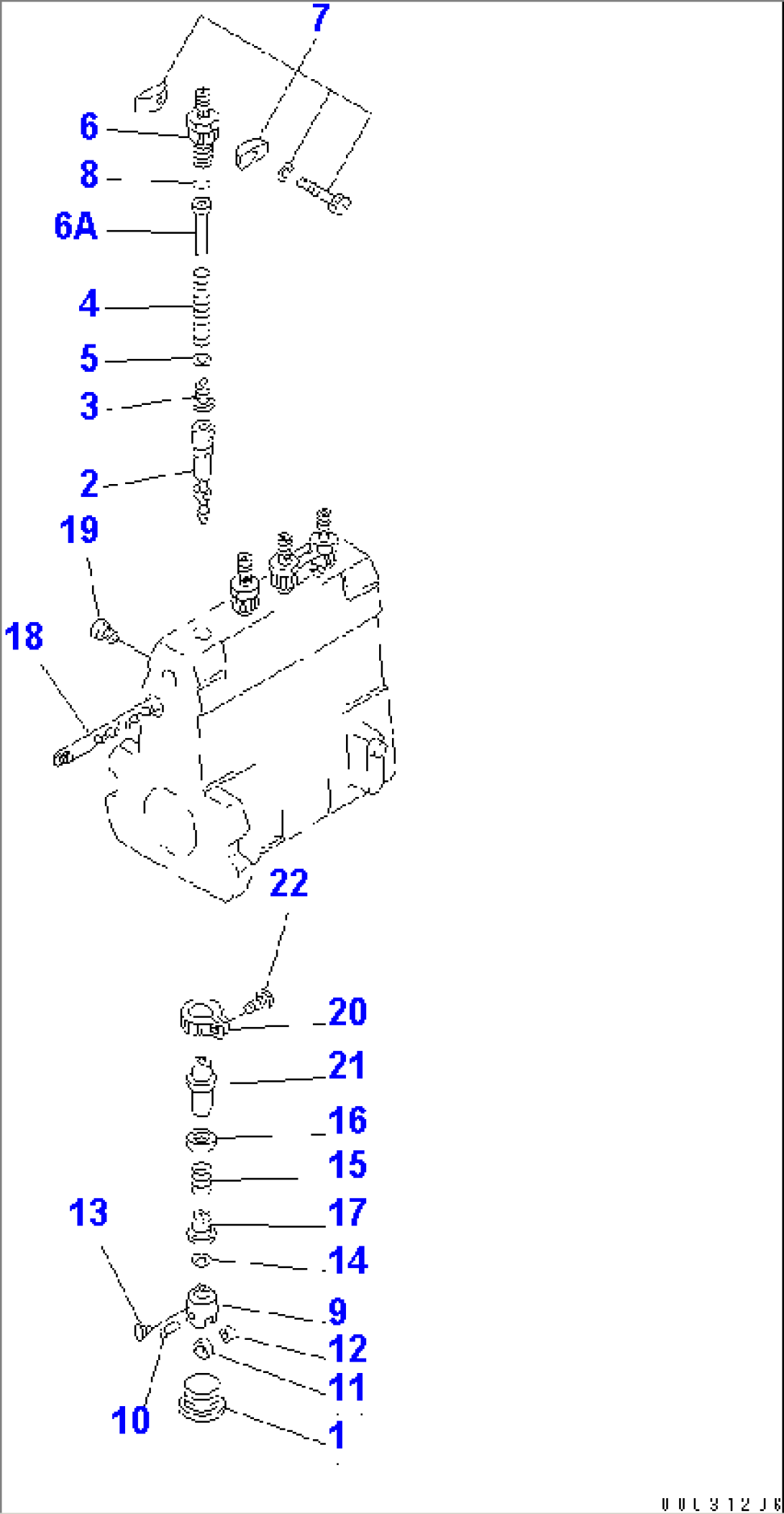 FUEL INJECTION PUMP (PUMP) (2/2) (INNER PARTS)
