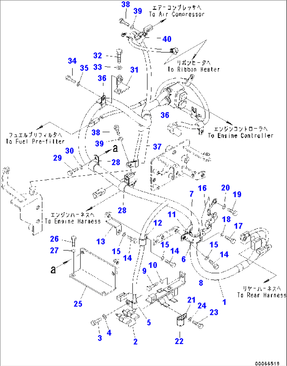 Engine Harness Wire Harness (#C10001-)