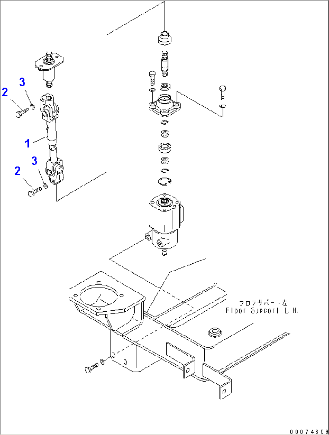STEERING AND TRANSMISSION CONTROL (JOINT) (WITH ADVANCE JOY STICK STEERING)(#51075-)
